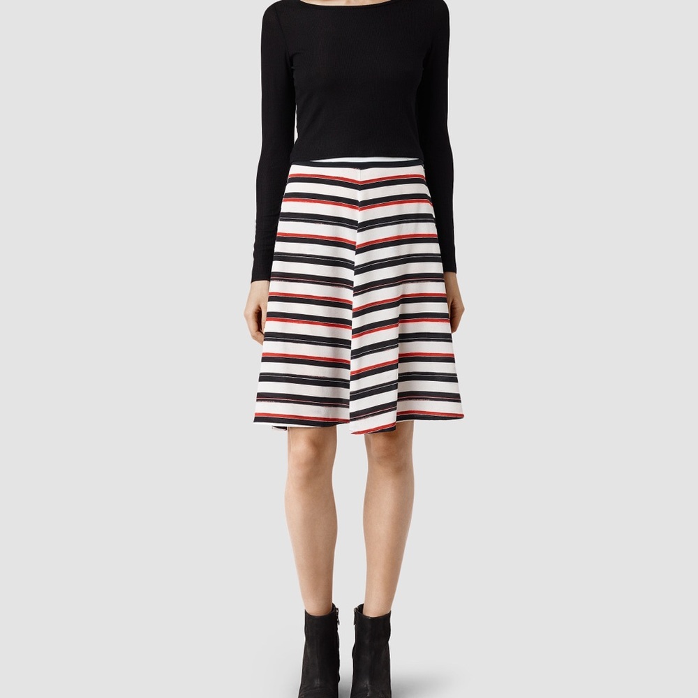 All Saints 100% Silk Skirt